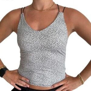 gaze DTLA cami tank top XS gray black